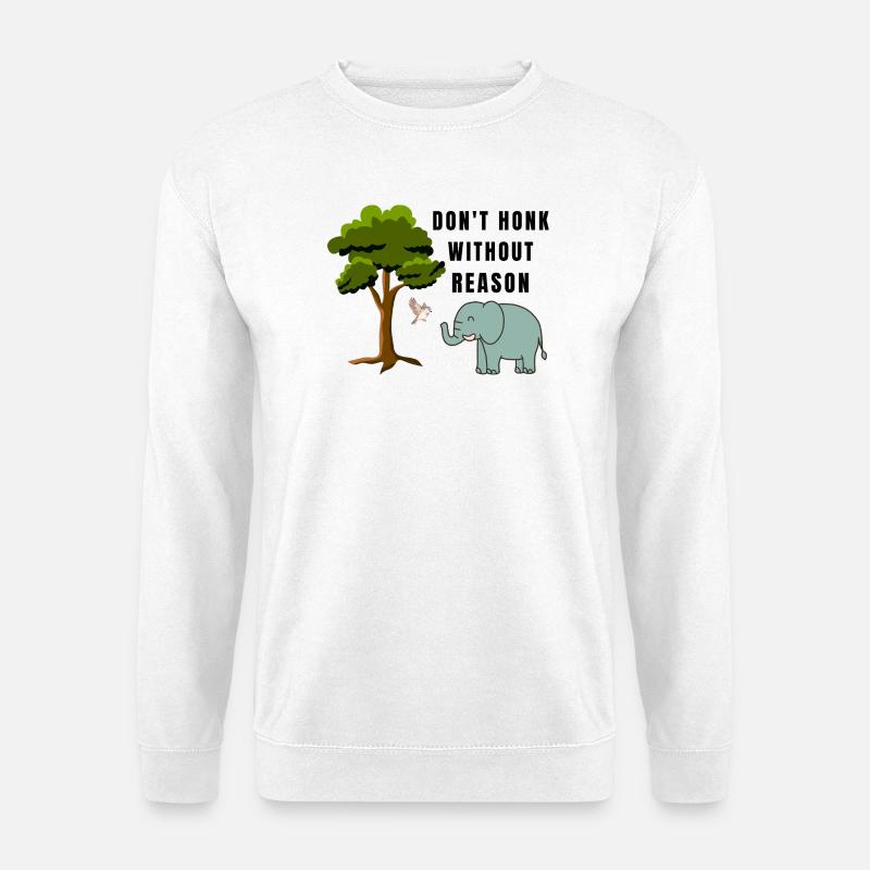 Don-t_honk - Unisex Pullover - Weiß