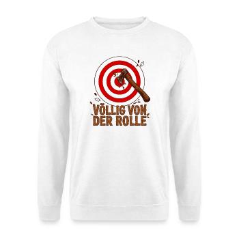 Lancer de hache, Objectif de loisir sportif - Sweat-shirt Unisexe - blanc - Devant