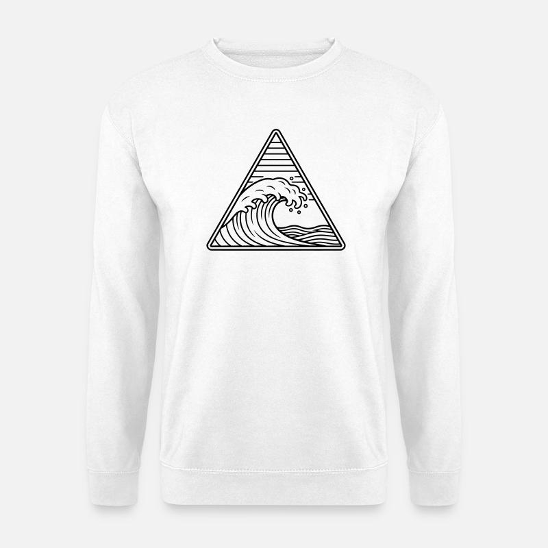 Meereswelle - Unisex Pullover - Weiß