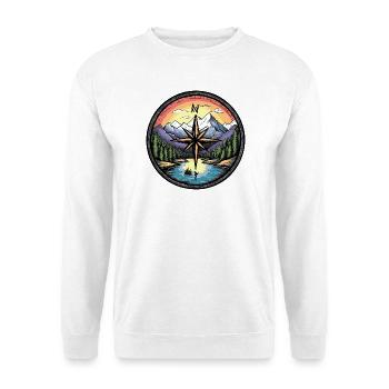 Compass Travel - Unisex Sweatshirt - white - Front