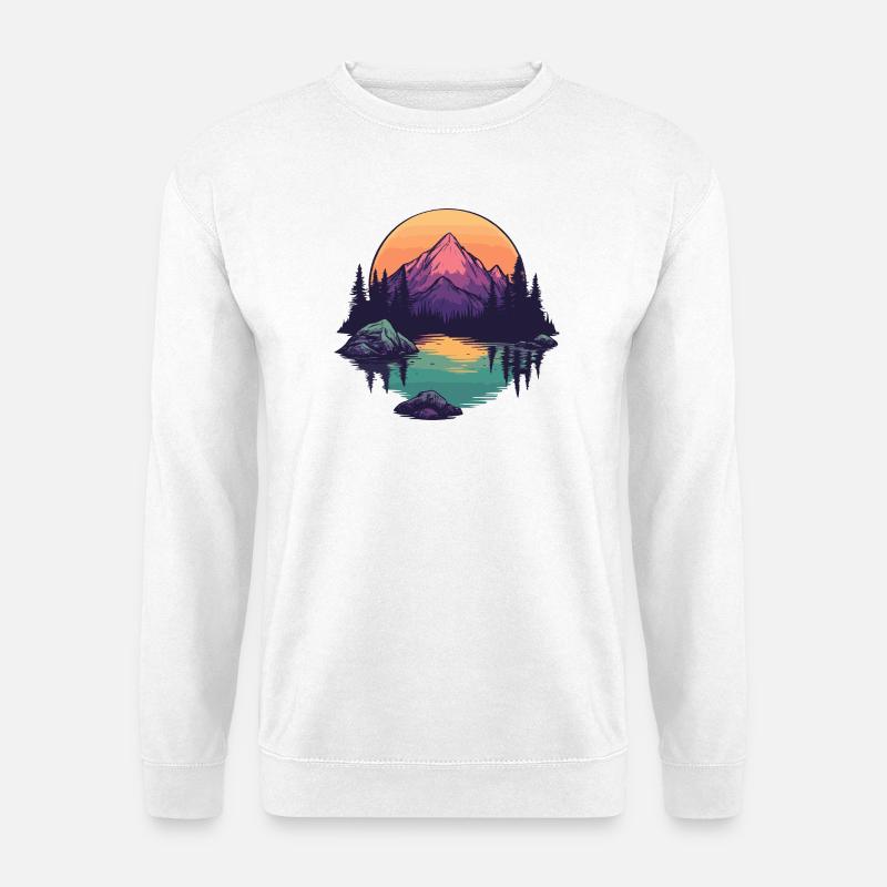 Mountains Nature - Unisex Sweatshirt - white