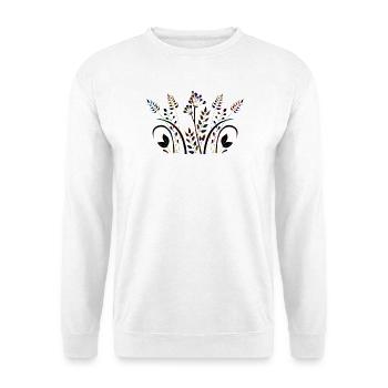 Blumen - Unisex Pullover - Weiß - Vorne