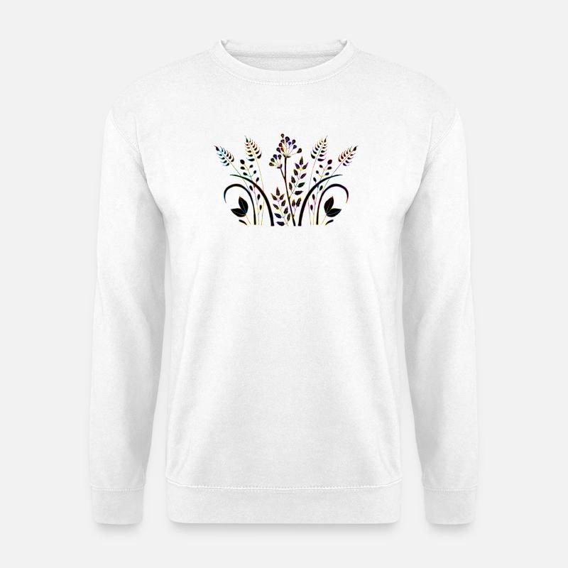 Blumen - Unisex Pullover - Weiß