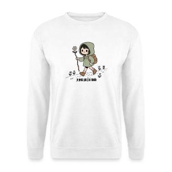 Randonneuse , je peux pas j'ai rando - Sweat-shirt Unisexe - blanc - Devant