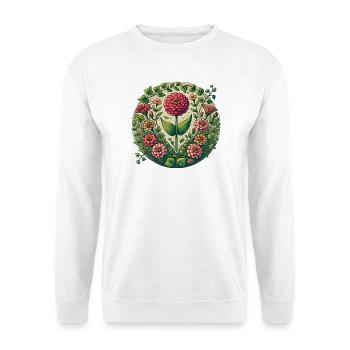 Circular Dahlia Garden - Unisex Sweatshirt - white - Front