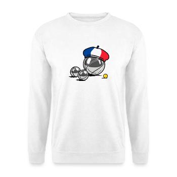 The French Triplette - France pétanque - Unisex Sweatshirt - white - Front