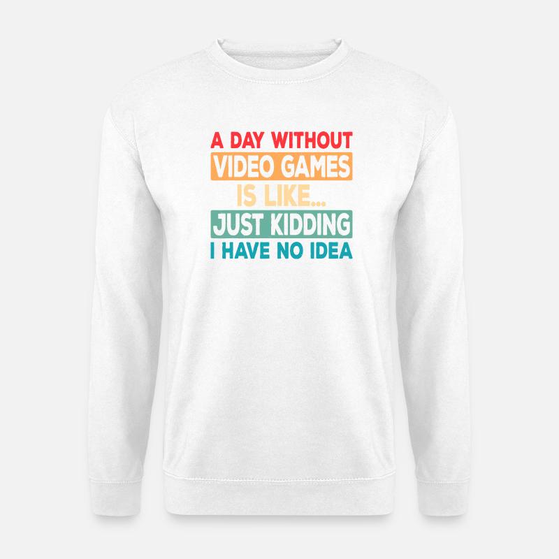 Game Day Absence Joke Tee - Unisex Sweatshirt - white