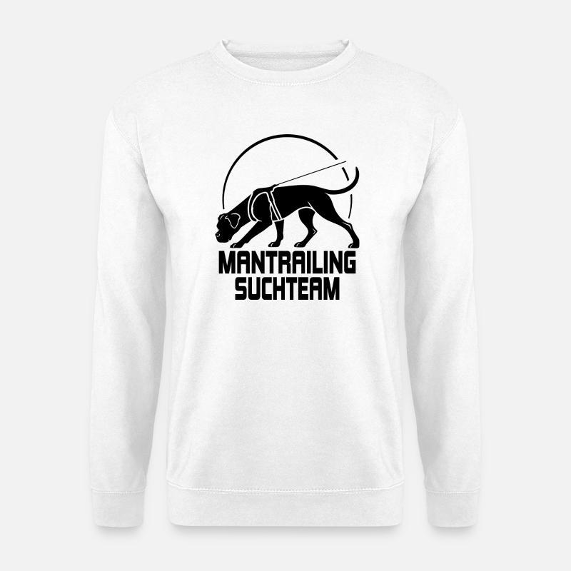 Boxer Mantrailing Search Team Dogs Wilsigns - Unisex Sweatshirt - white