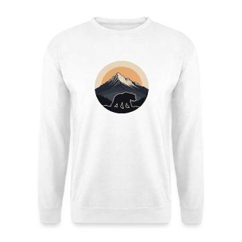 Wild Brown Bear - Unisex Sweatshirt - white - Front