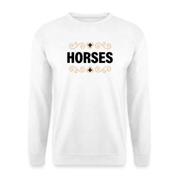 Cavaliers nobles en lettres - Sweat-shirt Unisexe - blanc - Devant