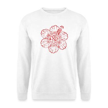 Hawaiian Flower Hibiscus Hibiscus Blossom Holiday Gift - Unisex Sweatshirt - white - Front