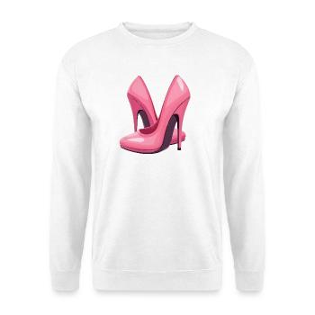 High Heels Shoes - Unisex Sweatshirt - white - Front