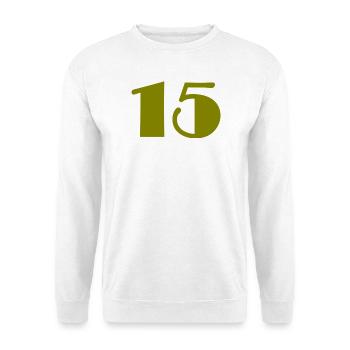 15. 15 ANS. 15e ANNIVERSAIRE. ANNIVERSAIRE 15 ANS. - Sweat-shirt Unisexe - blanc - Devant