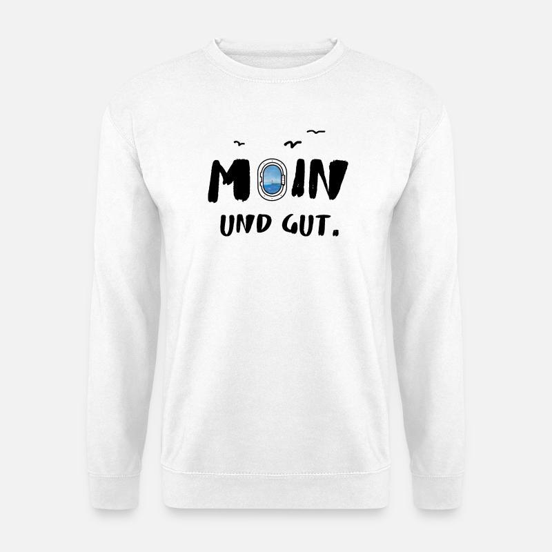 moin und gut - Unisex Pullover - Weiß