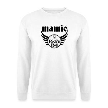 Rock and Roll Rebel Grandma - Unisex Sweatshirt - white - Front