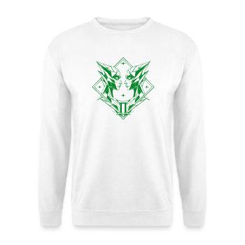 Gémeaux – Dualité et Équilibre - Sweat-shirt Unisexe - blanc - Devant