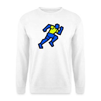 Fast Polygon Runner Marathon Team - Unisex Sweatshirt - white - Front