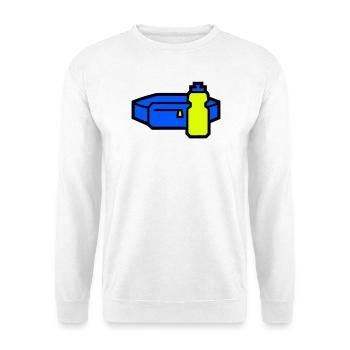 Praktischer Trinkgürtel Läufer - Unisex Pullover - Weiß - Vorne