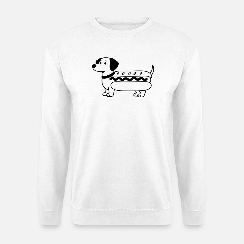 Hot Dog - Unisex Pullover - Weiß