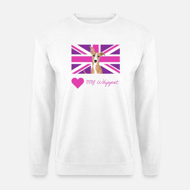 PURPLEWHIPPET (Pink) - Unisex Pullover - Weiß