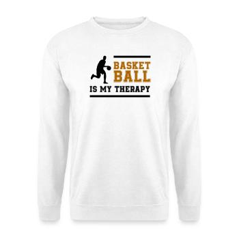 Basketball Retro Schriftzug - Unisex Pullover - Weiß - Vorne