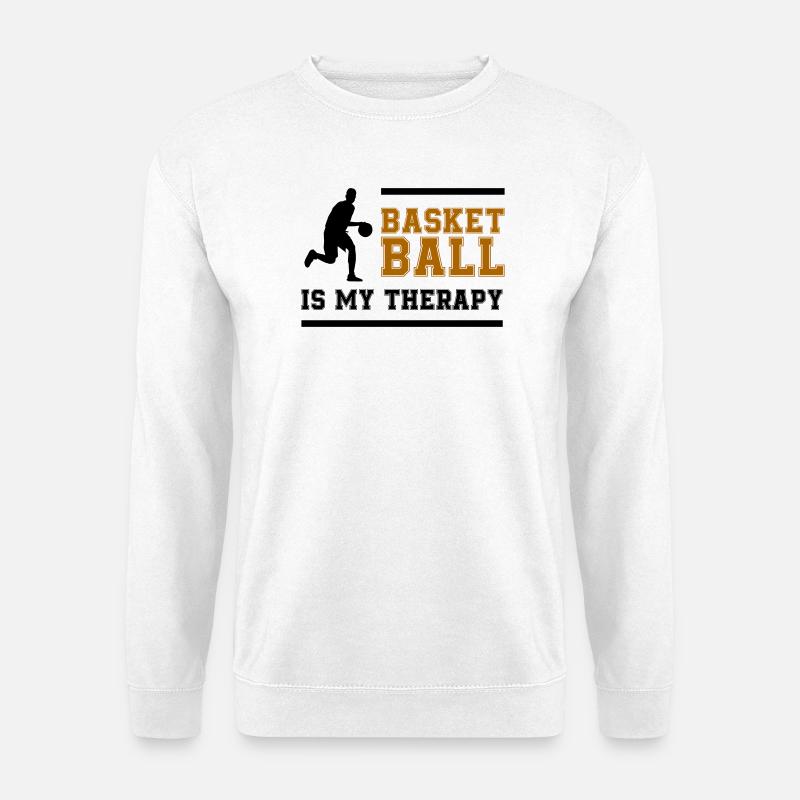 Basketball Retro Schriftzug - Unisex Pullover - Weiß