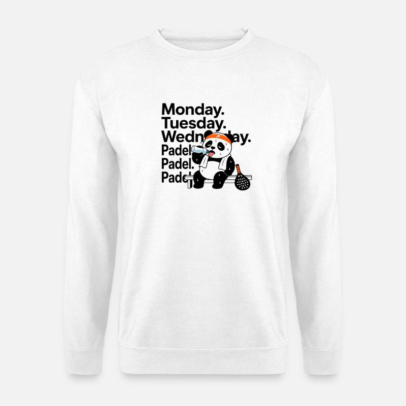 Monday Tuesday Wednesday Padel - Unisex Pullover - Weiß