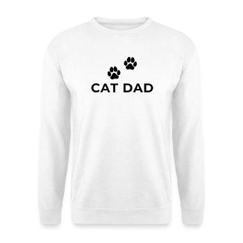 Cat Dad - Katzen Papa - Unisex Sweatshirt - white - Front