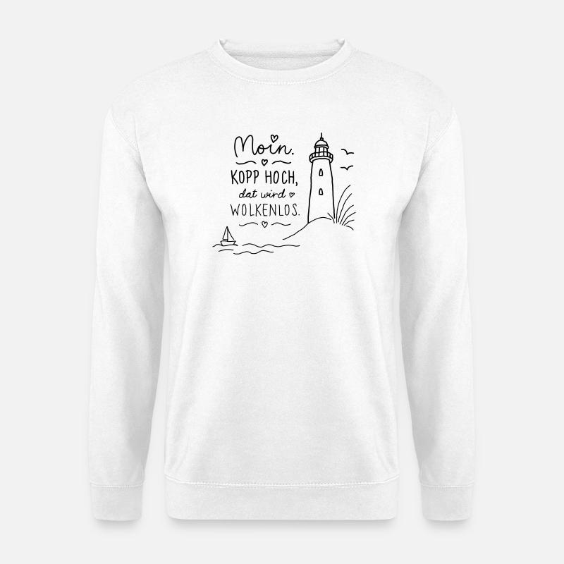 Moin Kopp high cloudless - Unisex Sweatshirt - white