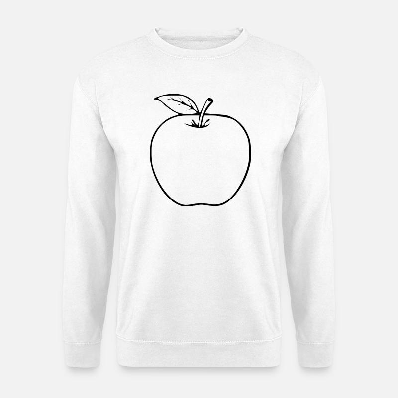 Apple Minimalist Gift - Unisex Sweatshirt - white