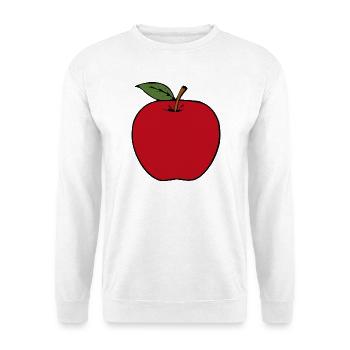 Cadeau minimaliste Apple - Sweat-shirt Unisexe - blanc - Devant
