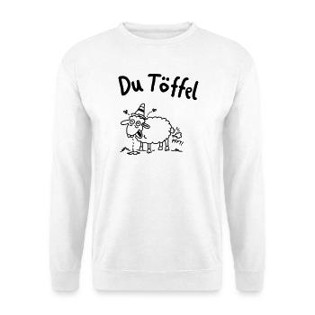 Du Töffel Moin Norddeutsch Tollpatsch - Unisex Pullover - Weiß - Vorne