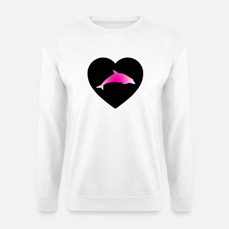 Delfin - Unisex Pullover - Weiß