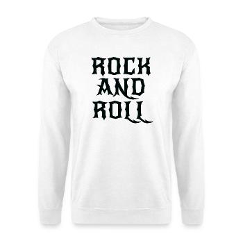 Gothic Rock and Roll logo - Unisex Sweatshirt - white - Front