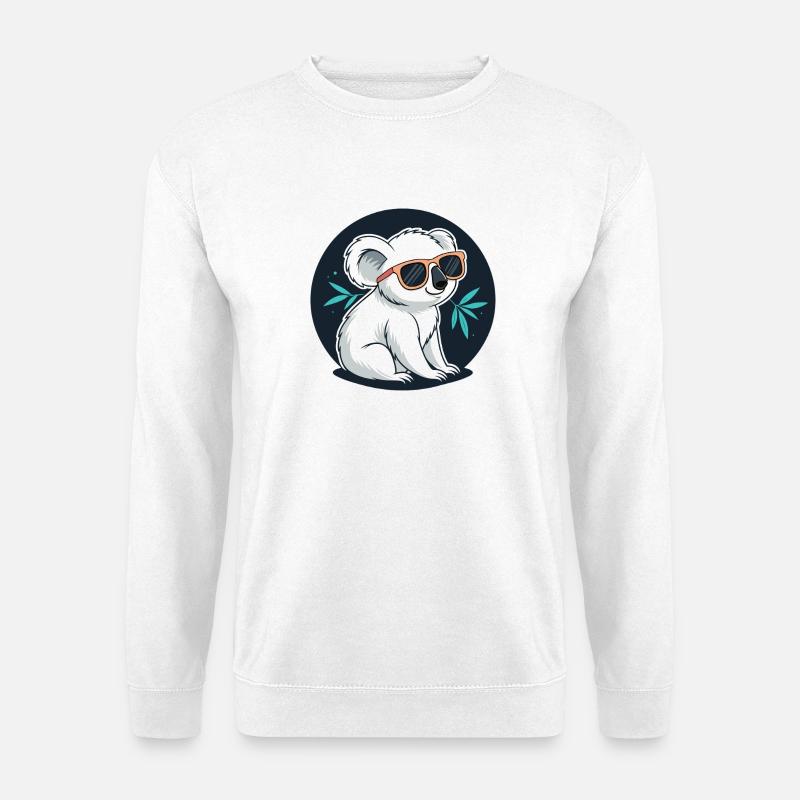 Koala-Chic-Sonnenbrillen - Unisex Pullover - Weiß