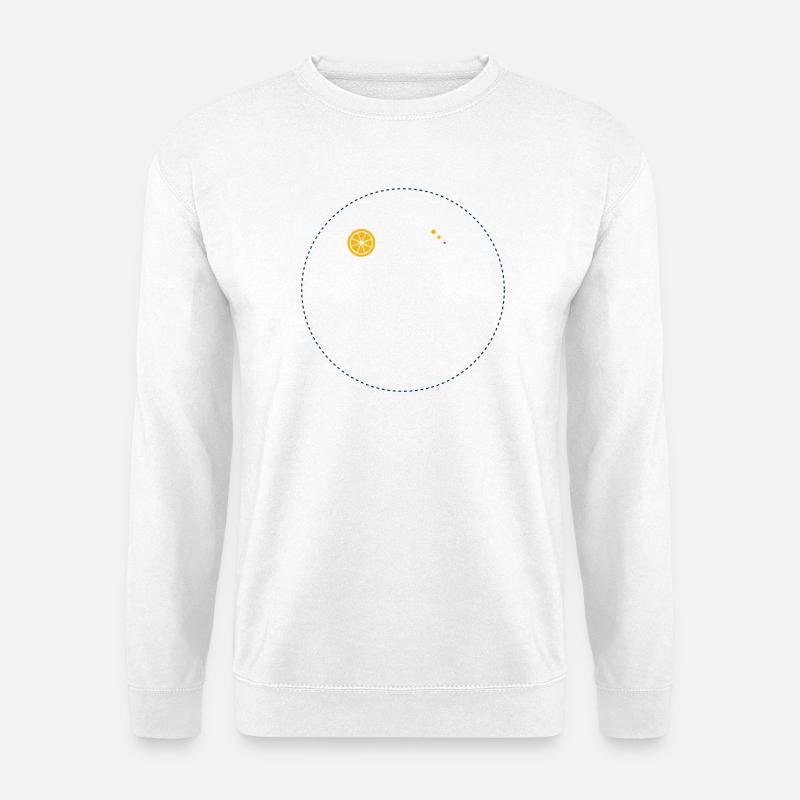 Citrus Orbit Print - Unisex Sweatshirt - white