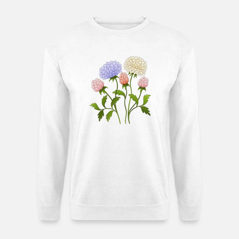 Blumen - Unisex Pullover - Weiß