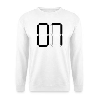 NUMMER 07 Null Sieben Geburtstag Geschenk Digital - Unisex Sweatshirt - white - Front