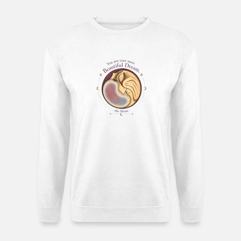 Wunderschöner Traummond - Unisex Pullover - Weiß