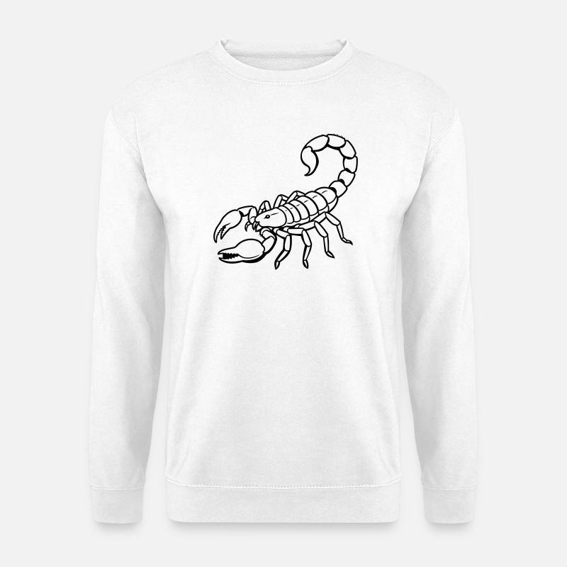 Skorpion-Sternzeichen - Unisex Pullover - Weiß