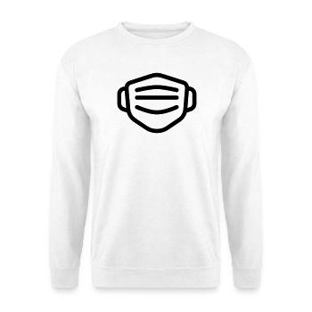 mask - Unisex Sweatshirt - white - Front
