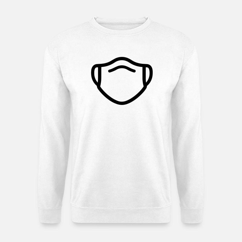 Maske - Unisex Pullover - Weiß