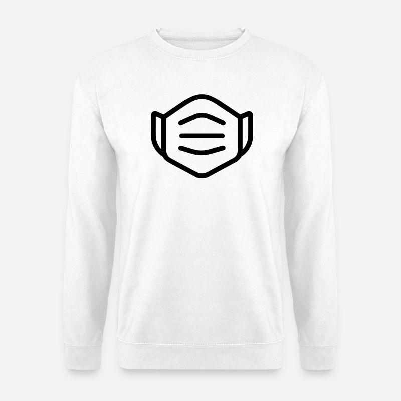 masque - Sweat-shirt Unisexe - blanc