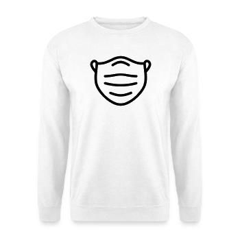 mask - Unisex Sweatshirt - white - Front