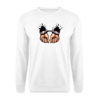 Bound Hands Rebellion Design - Unisex Sweatshirt - white - Front