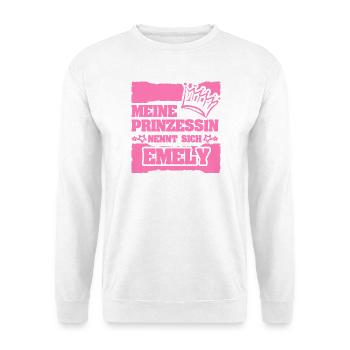 Spruch Emely - Unisex Pullover - Weiß - Vorne