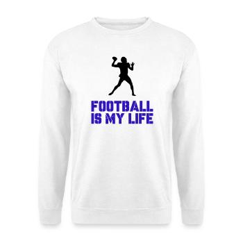 Football is my Life - Unisex Sweatshirt - white - Front