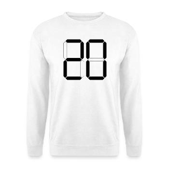 NUMÉRO 20 Vingt Cadeaux d’anniversaire numériques - Sweat-shirt Unisexe - blanc - Devant