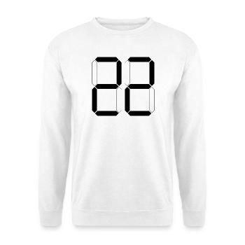 NUMÉRO 22 Vingt-deux Cadeaux Numériques - Sweat-shirt Unisexe - blanc - Devant