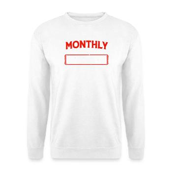 Hysterektomie Uterus Gebärmutter Eierstock - Unisex Pullover - Weiß - Vorne - Alina (178cm) & Michal (187cm)